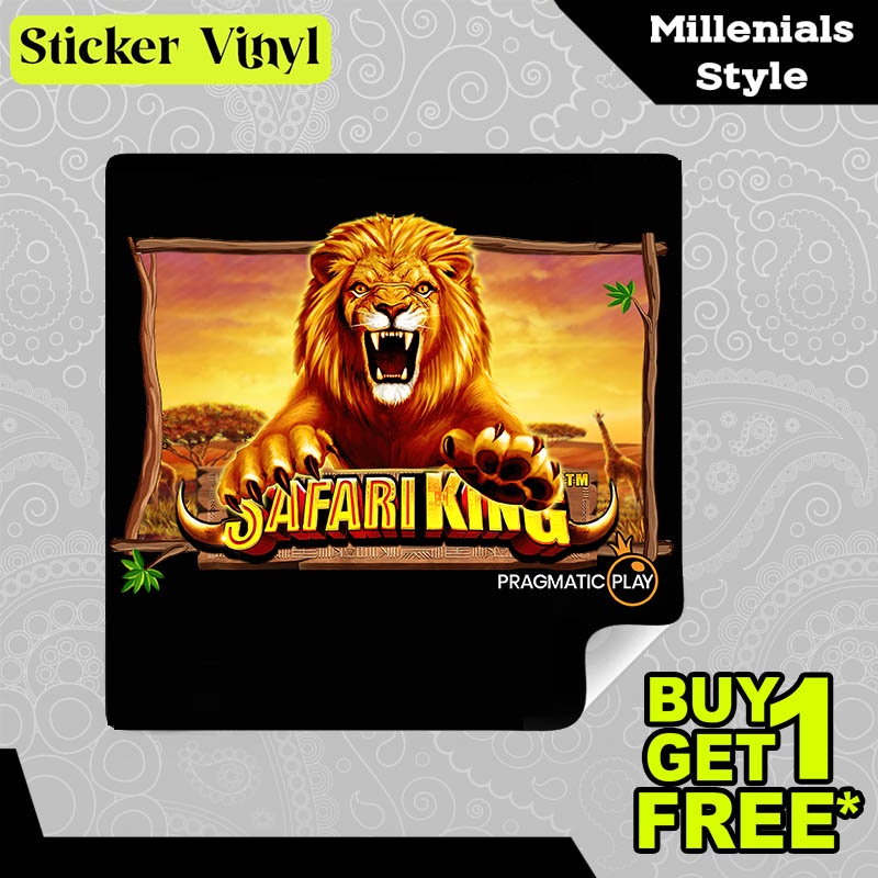 

Stiker Sticker Safari King Game Slot Pragmatic Play Aesthetic Bahan Vinyl Satuan Anti Air
