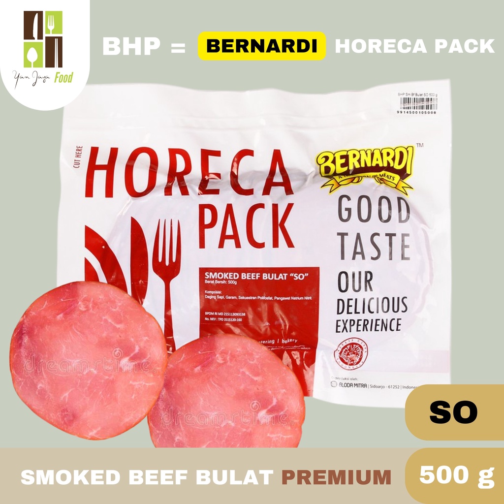 Bernardi Horeca Pack Smoked Beef Bulat &amp; Kotak [VP/SO] 500GR