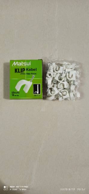 Klem Kabel 10mm / Klip Kabel Paku Beton - MATSUI