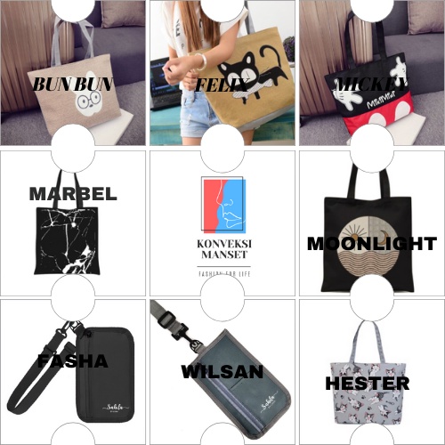 TAS WANITA LUCU TOTEBAG MURAH BISA COD