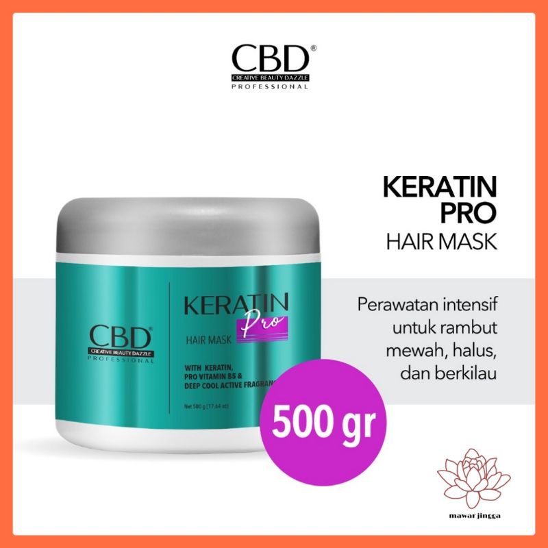 CBD Professional Keratin Pro Daily Use Hair Mask (Masker Rambut/Treatment) 500gr