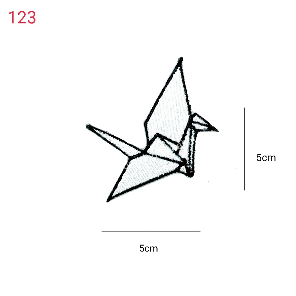 

IRON PATCH BIRD ORIGAMI BURUNG KERTAS setrika langsung nempel