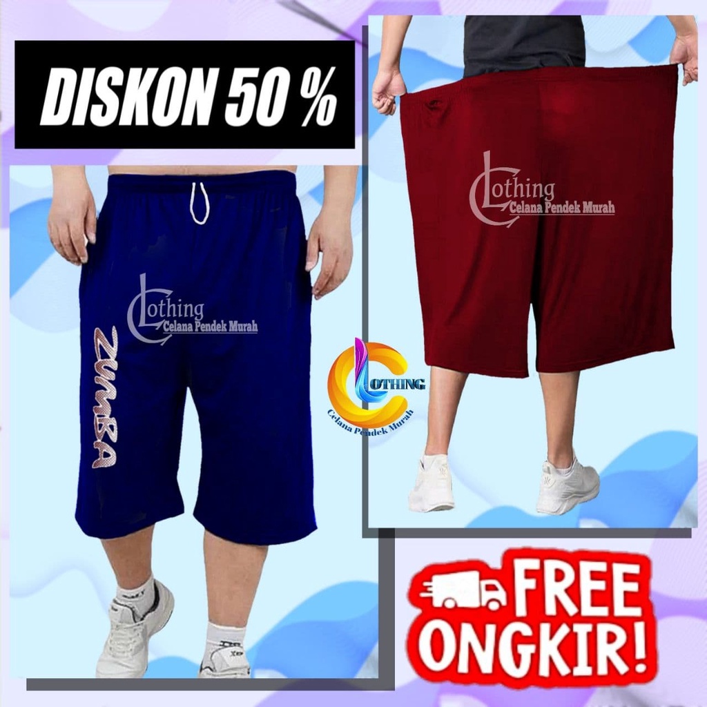 Short Pants Pria Celana Pendek Cowok Dewasa Big Size Jumbo Harian Laki Laki Bawah Lutut Velana Celpe