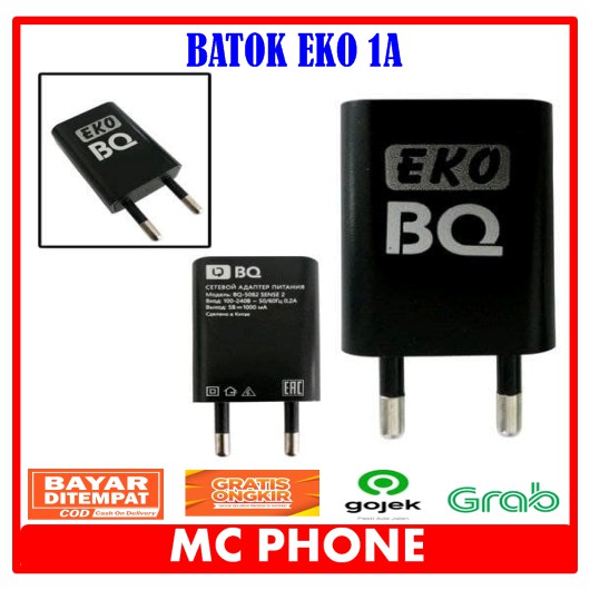 Batok Charger Merk Eko Adaptor Charger 1A Eksklusif