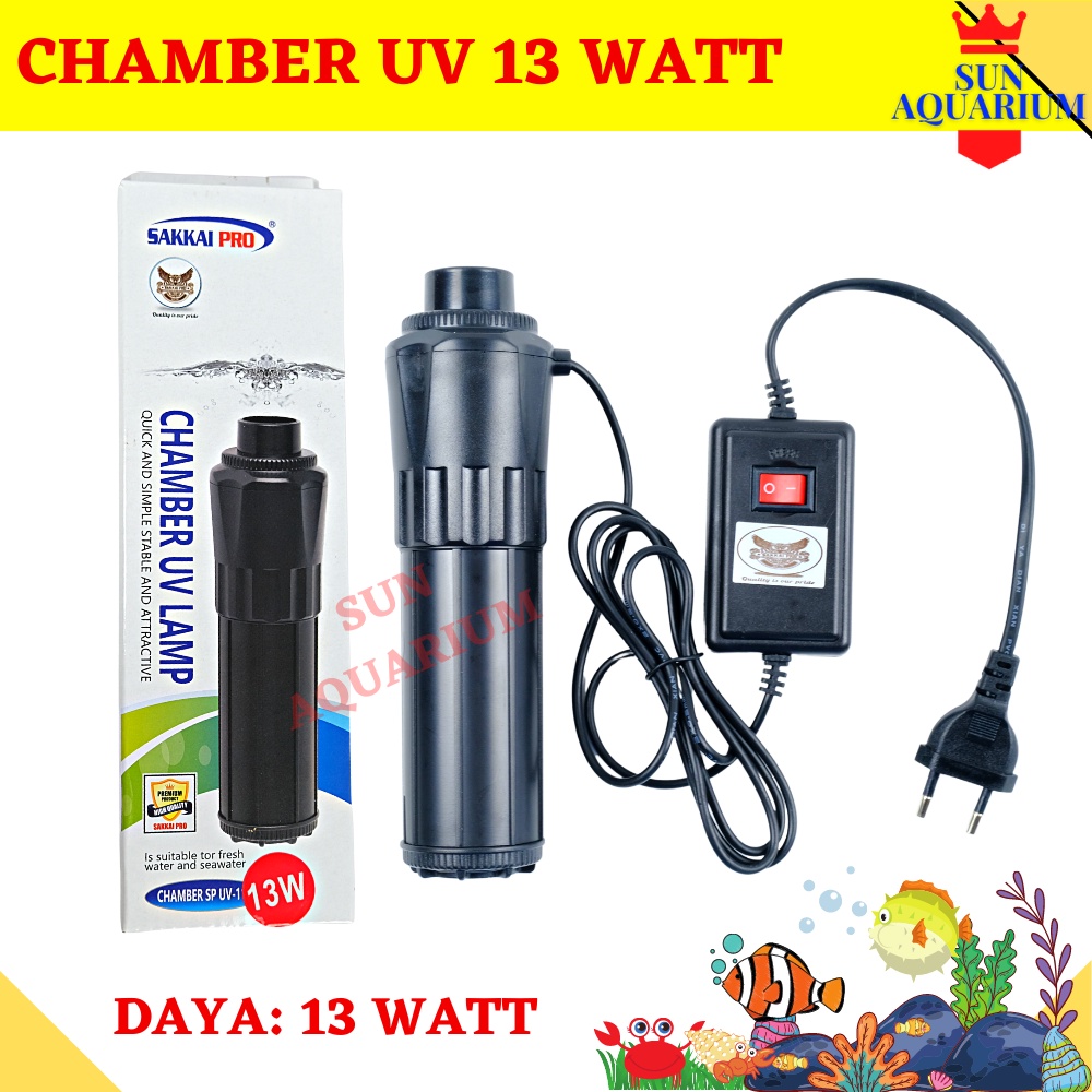 Lampu Ultraviolet Aquarium | Lampu Chamber Uv 13 Watt Sakkai Pro | Lampu Uv Aquarium