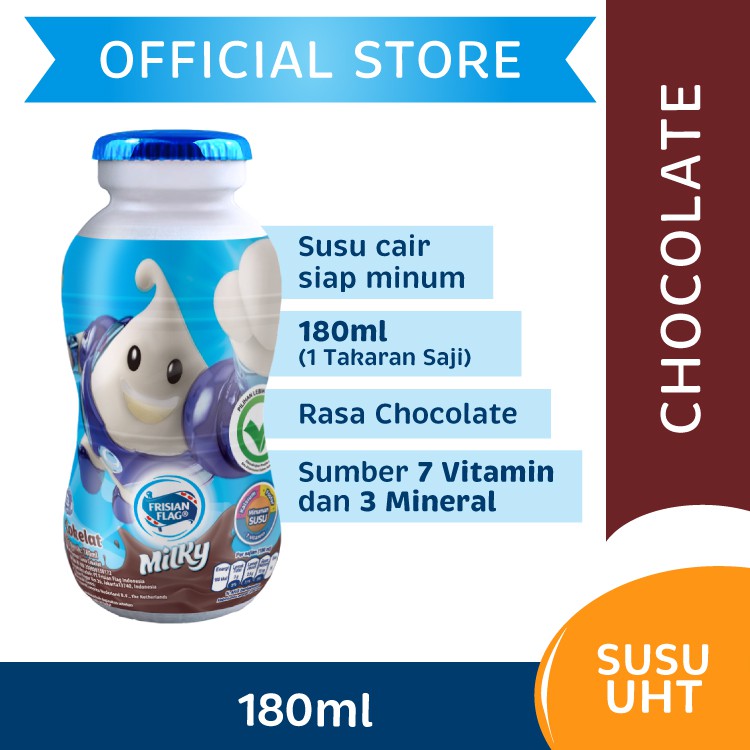 

Frisian Flag Milky Chocolate Botol 180ml