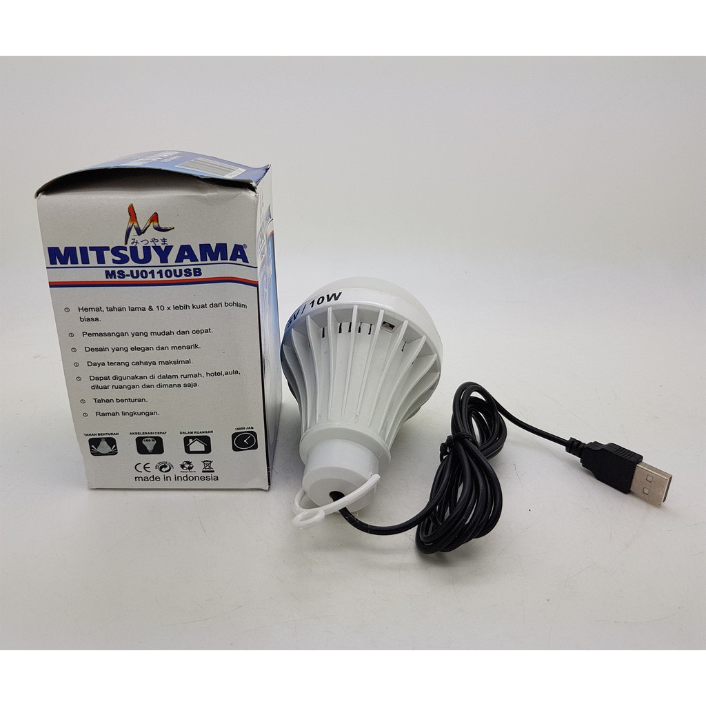 Lampu LED USB 10 watt Merk MITSUYAMA panjang kabel 1.5 meter