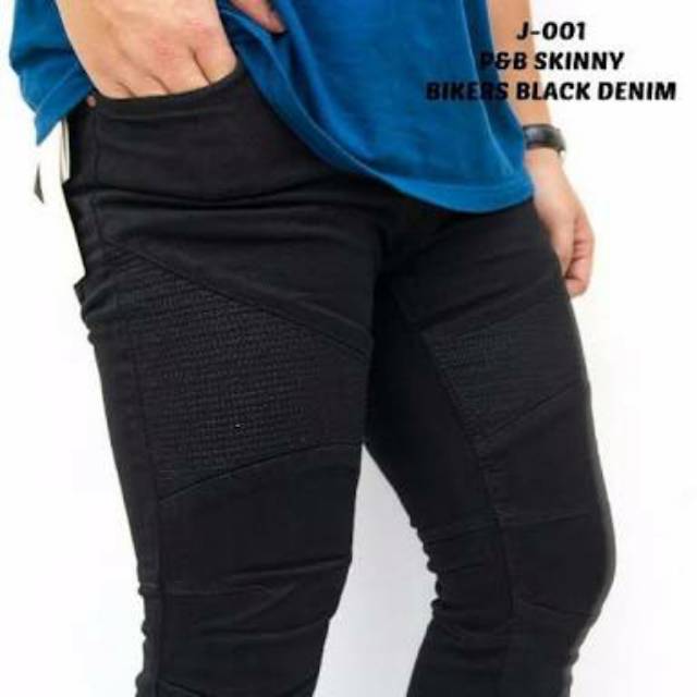 Celana Bikers Skinny Jeans {celana bikers jeans pria)