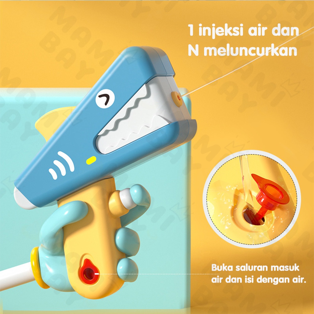 Mamibayi Mainan Pistol Air Anak Dinosaurus/water gun mainan