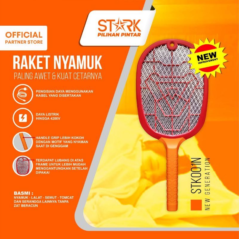 Raket nyamuk Stark 001N Murah