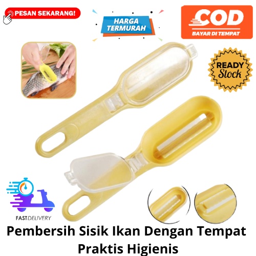 [BISA COD] PROMO Pembersih Sisik Ikan Dengan Tempat Praktis Higienis Pengupas Sisik Parutan Multifungsi