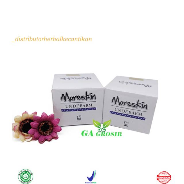 

MORESKIN UNDERARM (Mengatasi kulit hitam pada kulit -50gr) UNARM