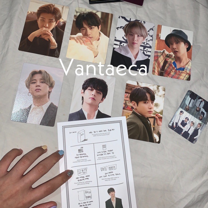 BTS OFFICIAL 7th ARMY ZIP ARMY KIT PHOTOCARD USER GUIDE V