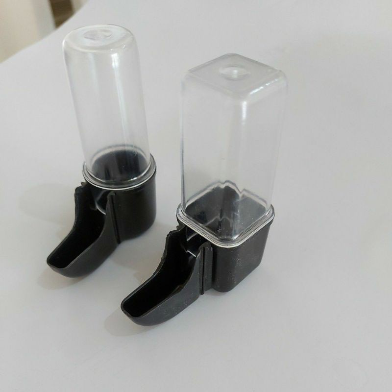 Tabung cepuk pakan burung Pleci Mini Elite tinggi 7 cm - 1 pc