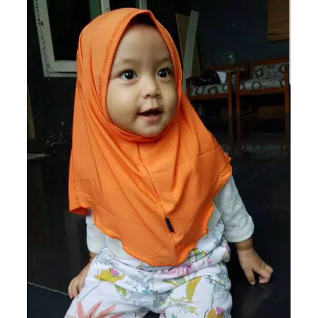 Hanaroo Hijab Jilbab Bayi &amp; Anak (0-5 tahun) Polos Bahan Jersey BA-02