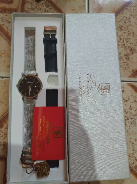 Jam Tangan Pria / Wanita Tetonis Rantai Paket Original Garansi 1 Tahun