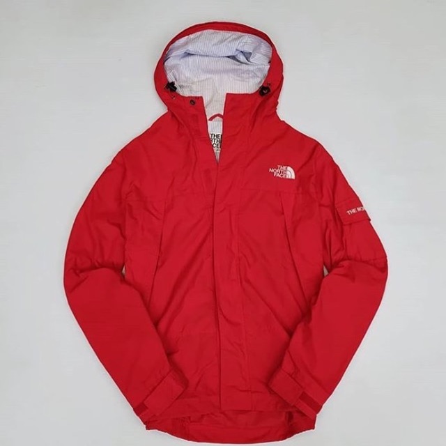 Jaket tnf the north face side pocket merah second original