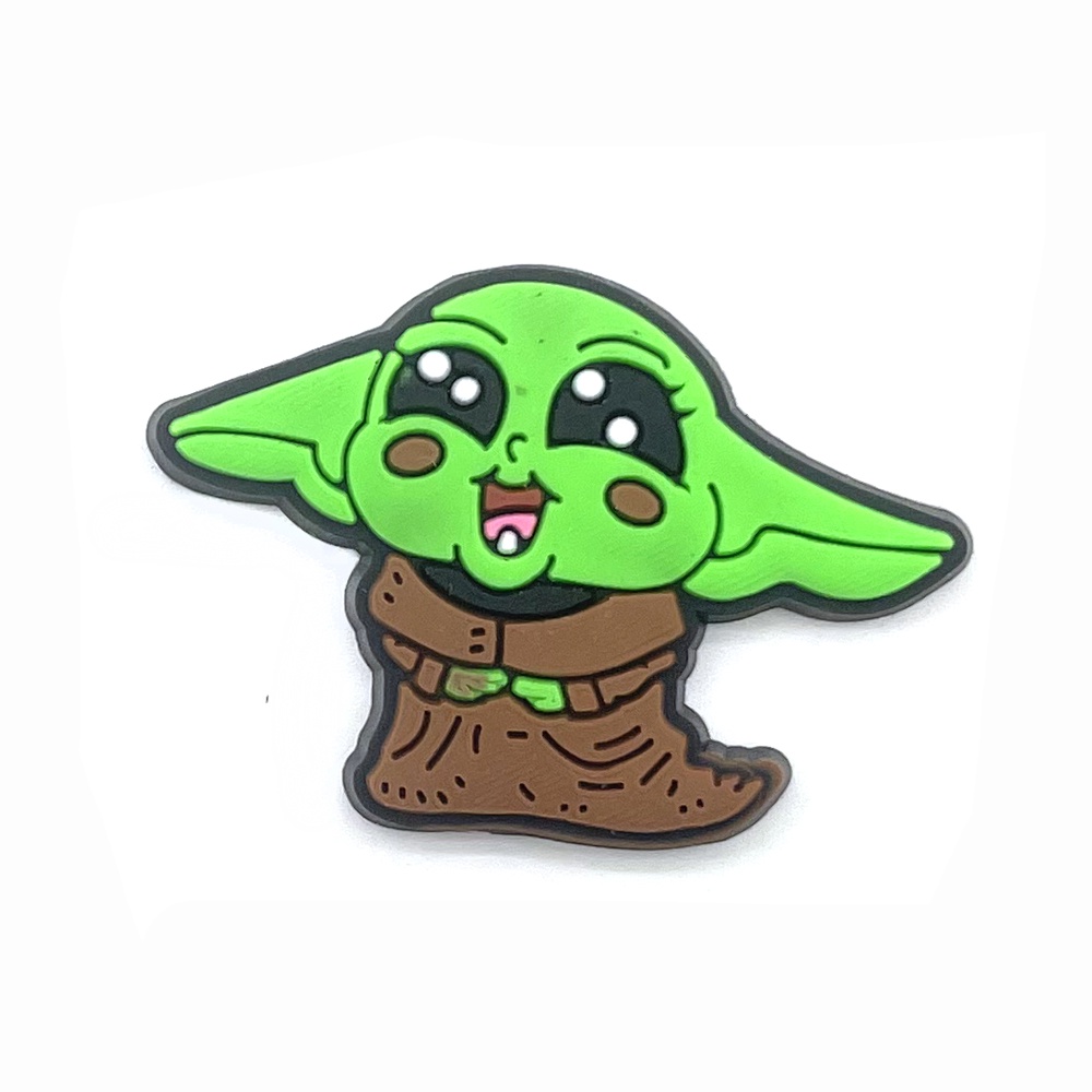 Kartun Star wars tema shoe charms Jibbitz Crocs Pin decorate sandal Lubang Sepatu accessories lucu yoda DIY Dapat Dilepas hadiah Natal