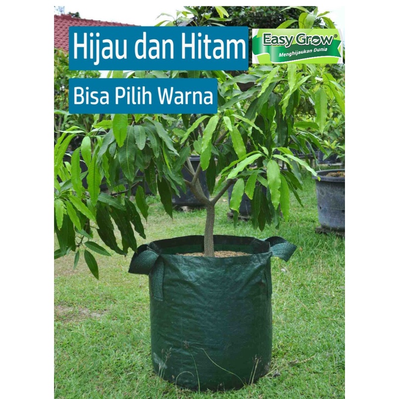 Planter bag 75 Liter EASY GROW planterbag 75liter easygrow kantong Pot polybag semai benih bibit Tanaman bunga sayuran buah planter bag