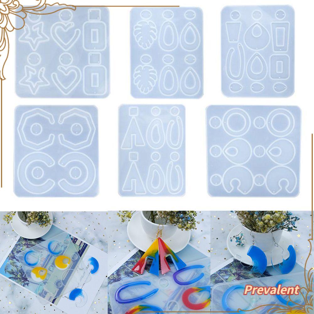 Cetakan Resin Bentuk Geometri Bahan Silikon Untuk Membuat Perhiasan