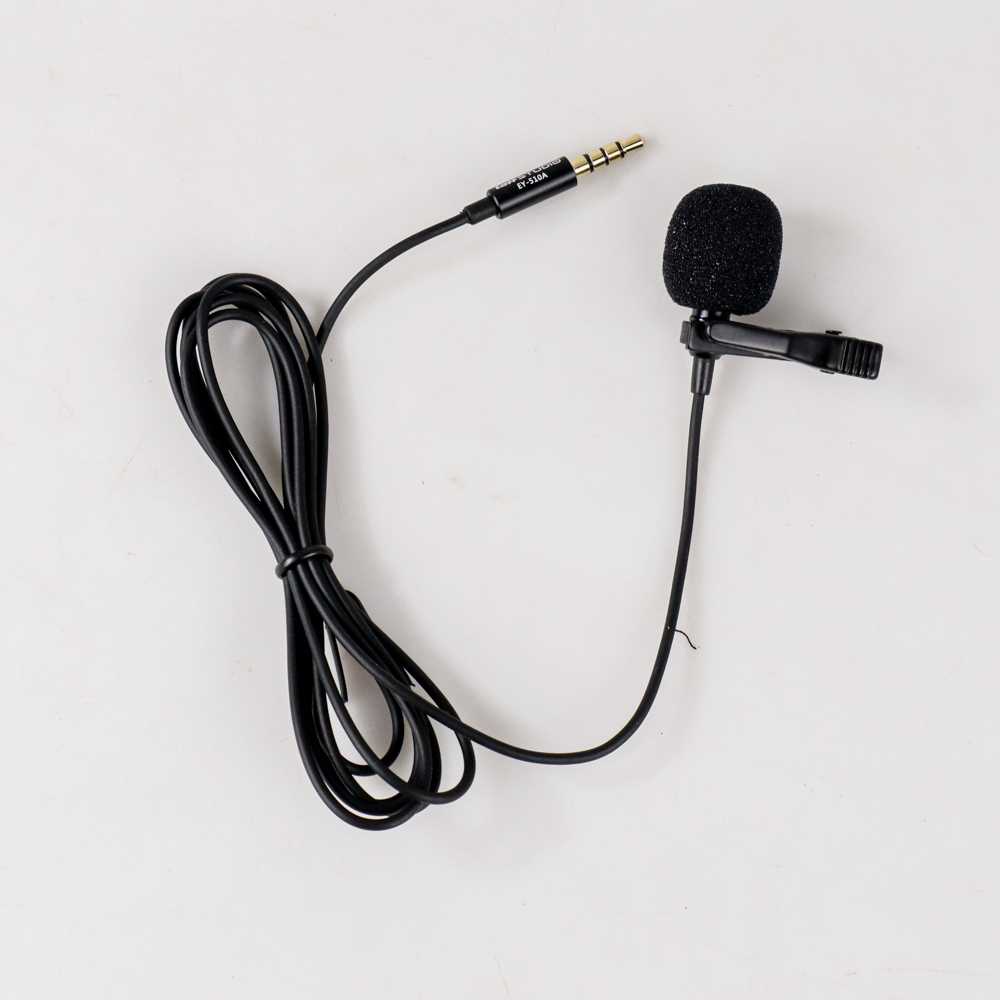 TaffSTUDIO Deluxe 3.5mm Microphone with Clip for Smartphone / Laptop / Tablet PC - EY-510A