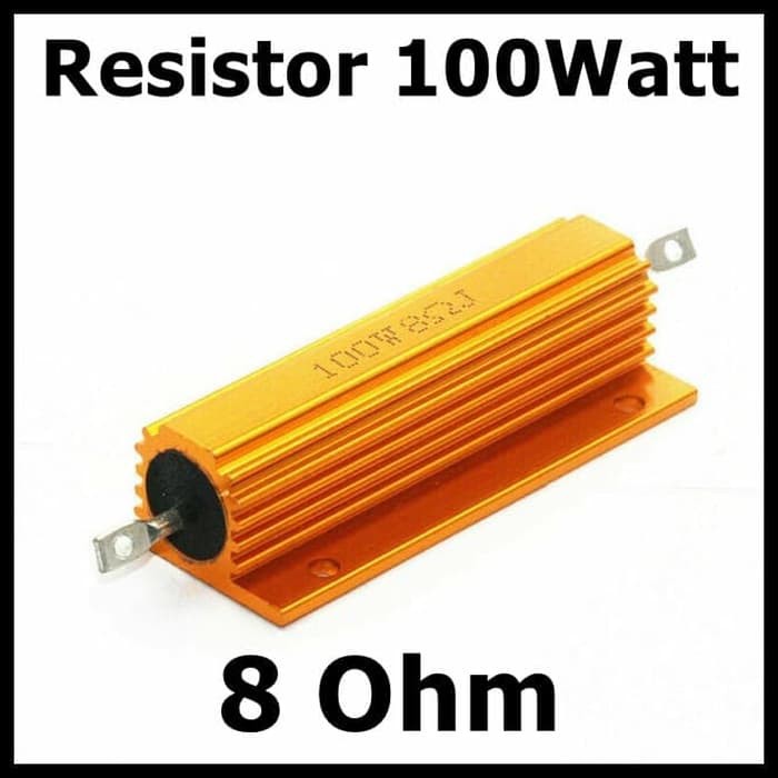 Resistor 100w 8 ohm Aluminium Clad Power Resistan 100 watt