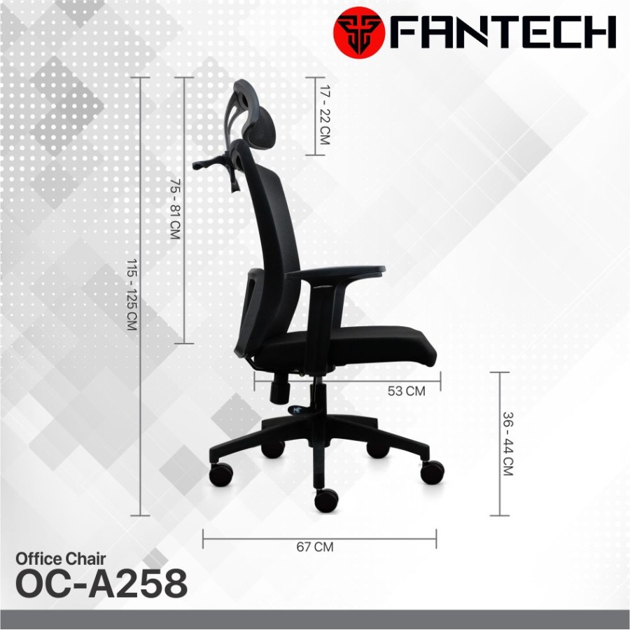 Fantech Office Chair OC-A258 Kursi Kantor OCA258