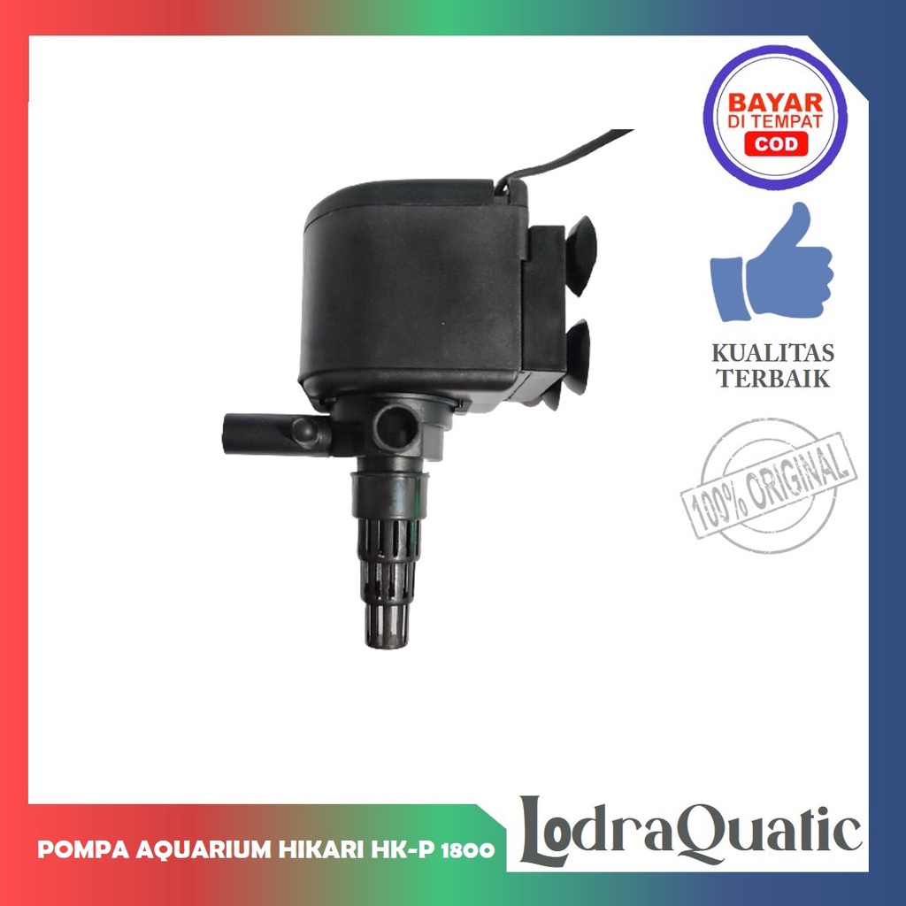 PROMO MURAH POMPA AIR AQUARIUM HIKARI HK-P 1800 NAIK 1,7 METER 1900 LITER FILTER AQUARIUM POMPA AIR HIDROPONIK AQUARIUM FILTER AQUARIUM POMPA AQUARIUM BESAR POMPA AQUARIUM POMPA AQUARIUM HEMAT ENERGY POMPA AQUARIUM LOW WATT FILTER AQUASCAPE