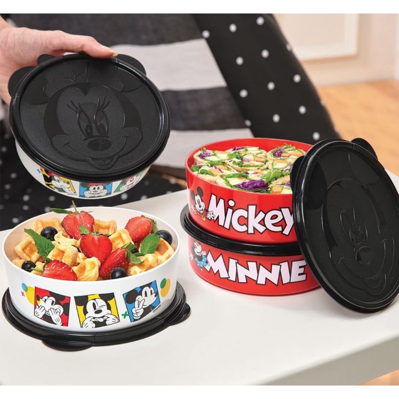 Mickey Minnie Bowl 2PCS Tupperware