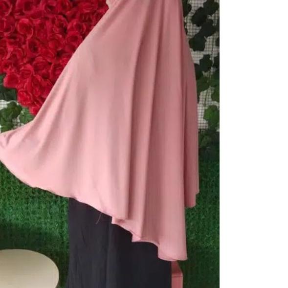 ➢ Jilbab Bergo Hamidah Spandek Jersey Ukuran XL Hijab Instan Jersey XL ➪