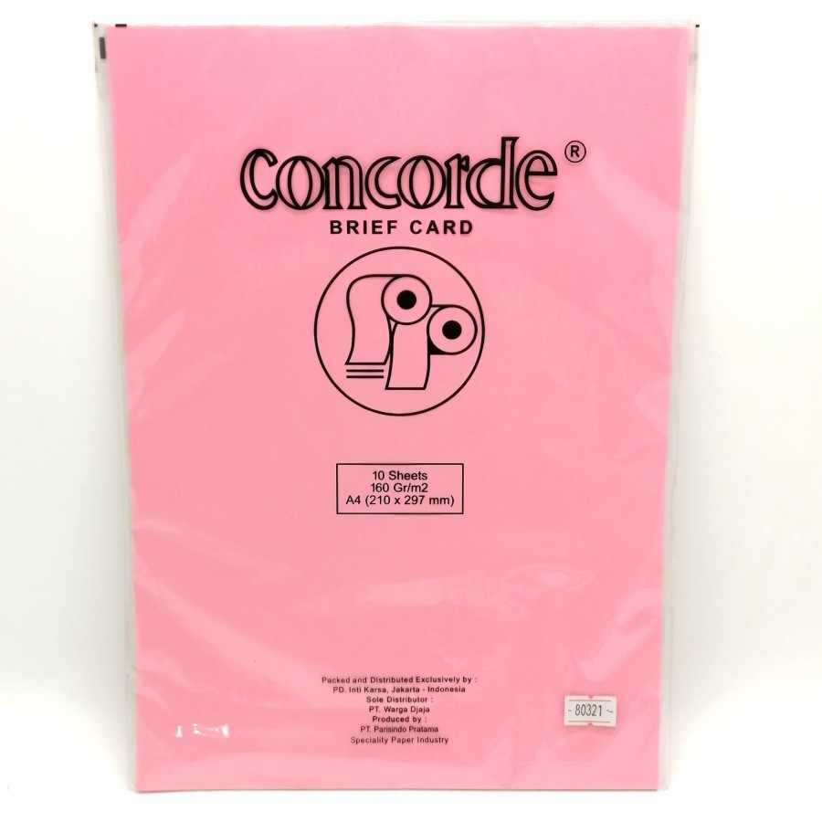 

Kertas Corncode A4 160 Gram Pink Tua
