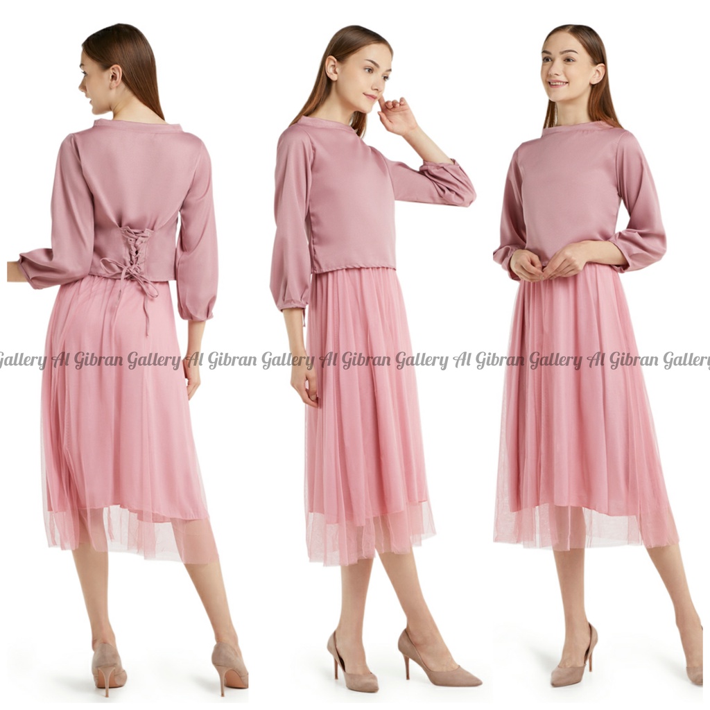 Dress Korea Setelan Wanita Dress Wanita Baju Dress Wanita Korea Stelan Set Maxi Dress Dres Tile Till