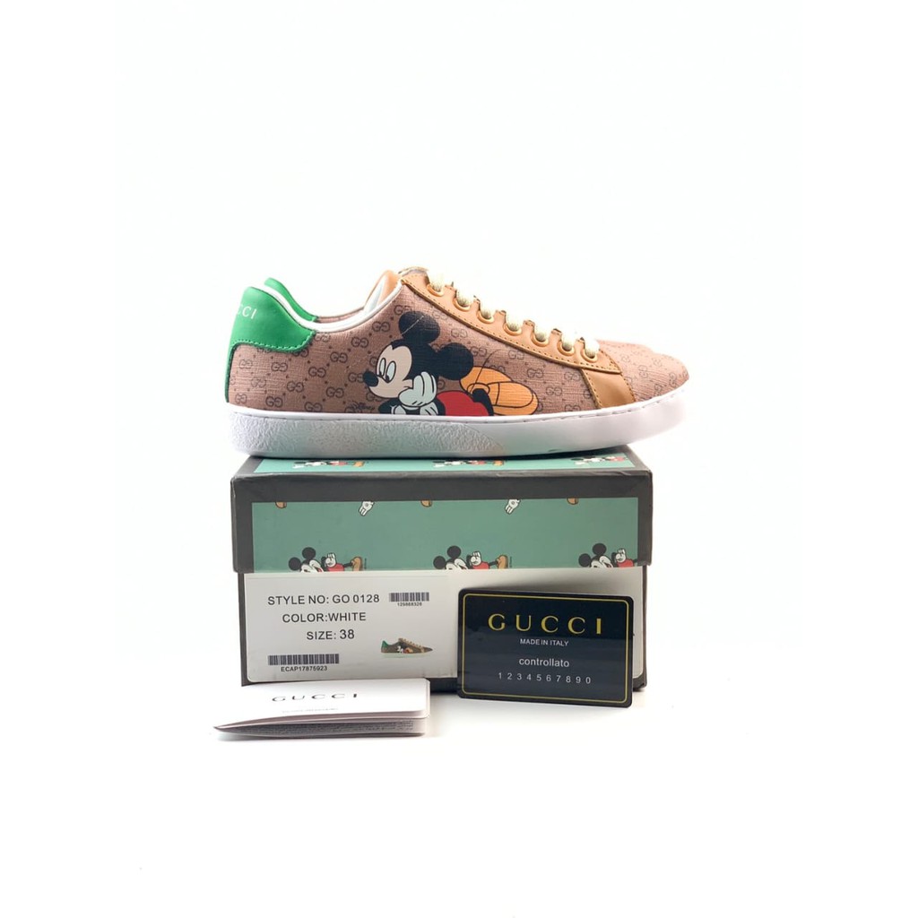 Disney x Gucci Ace Low Mickey Mouse - Beige