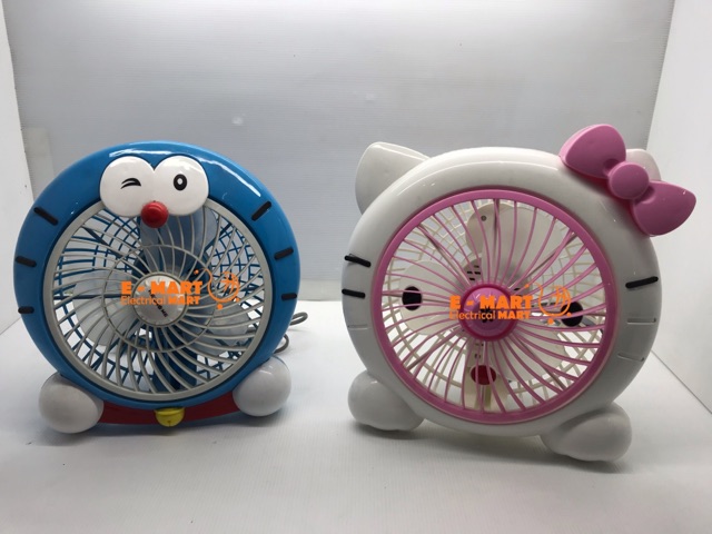 Kipas Angin Jumbo / Kipas Karakter 10” Hello Kitty Doraemon Lucu ORI SNI