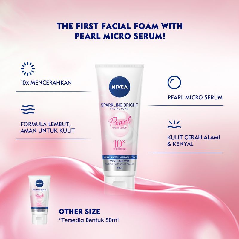 NIVEA Sparkling Bright Facial Foam 100ml