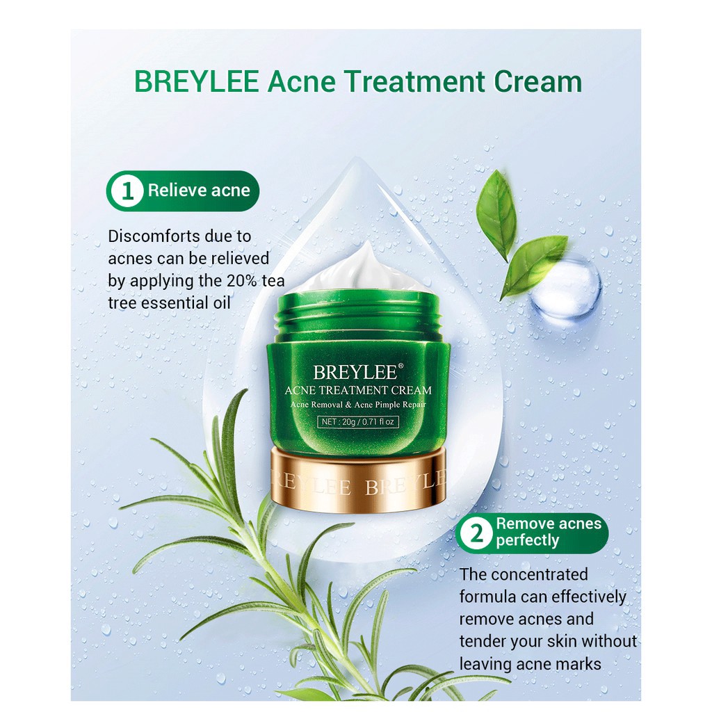 BREYLEE Acne Cream Obat Jerawat Krim Remover Acne Moisturizer Whitening Skincare 20g GIRLSNEED77