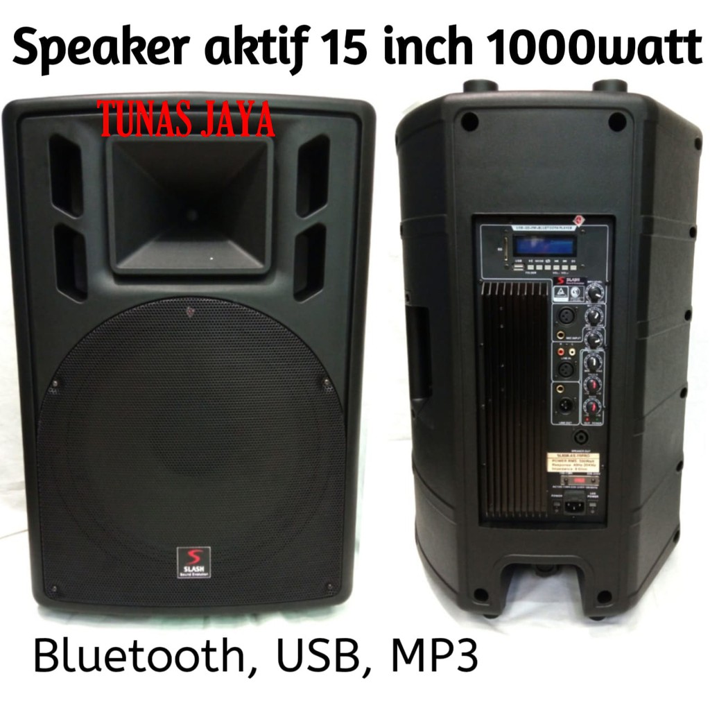 Speaker Aktif SLASH AS15PRO 15 inch 1000watt  AS 15 PRO Original