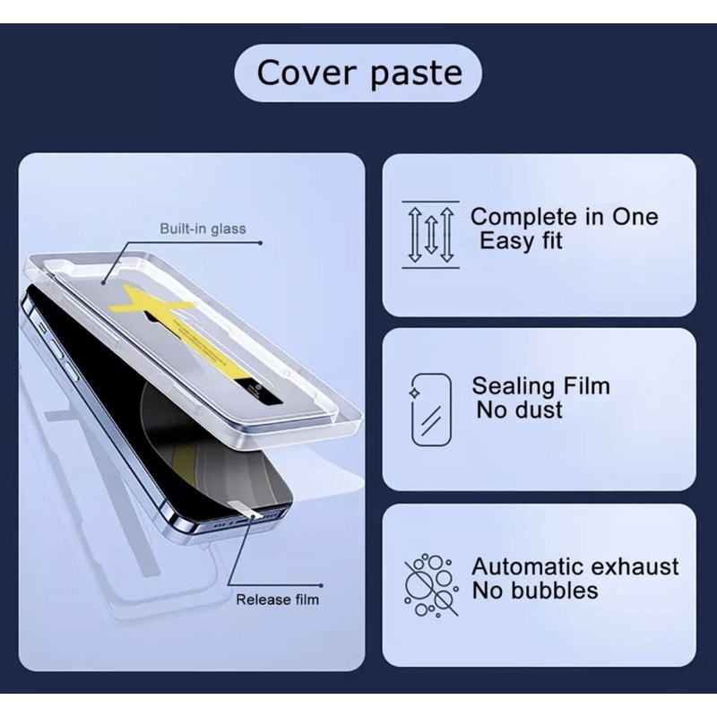 Tempered Glass Superfit CLEAR &amp; ANTI SPY PRIVACY Tempered Installation kit Pemasangan Mudah IPHONE 14 14 Pro Max 11 11 Pro 11 Pro Max 12 12 Pro 12 Pro Max 13 13 Pro 13 Pro Max 14 14 Pro 14 Pro Max EASY APPLICATION