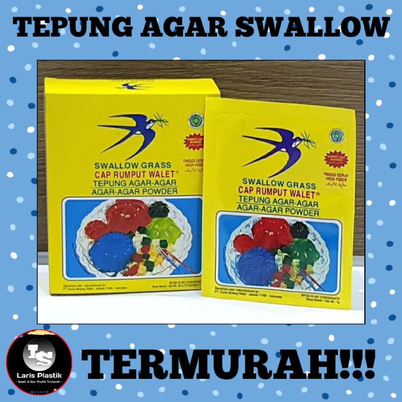 

LS TEPUNG AGAR AGAR SWALLOW SUN KEMASAN 7 GRAM TERMURAH