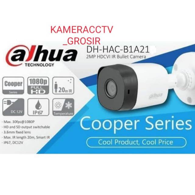 KAMERA CCTV DAHUA 2MP INDOOR / OUTDOOR DH-HAC-B1A21