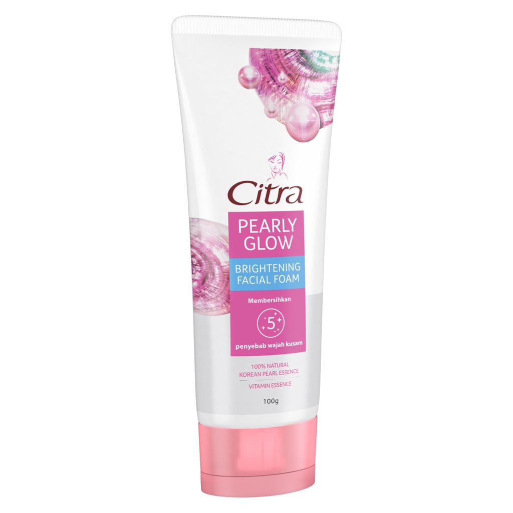 CITRA PEARLY GLOW [ 100 G ] BRIGHTENING FACIAL FOAM FACE WASH SABUN CUCI MUKA WAJAH PENCERAH CERAH WHITE