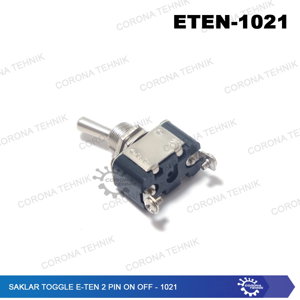 E-TEN - 1021 - Saklar Toggle 2 Pin On Off