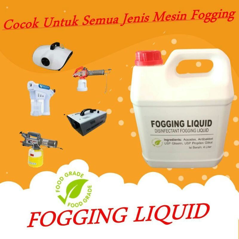 Cairan fogging disinfektan food grade 4 liter