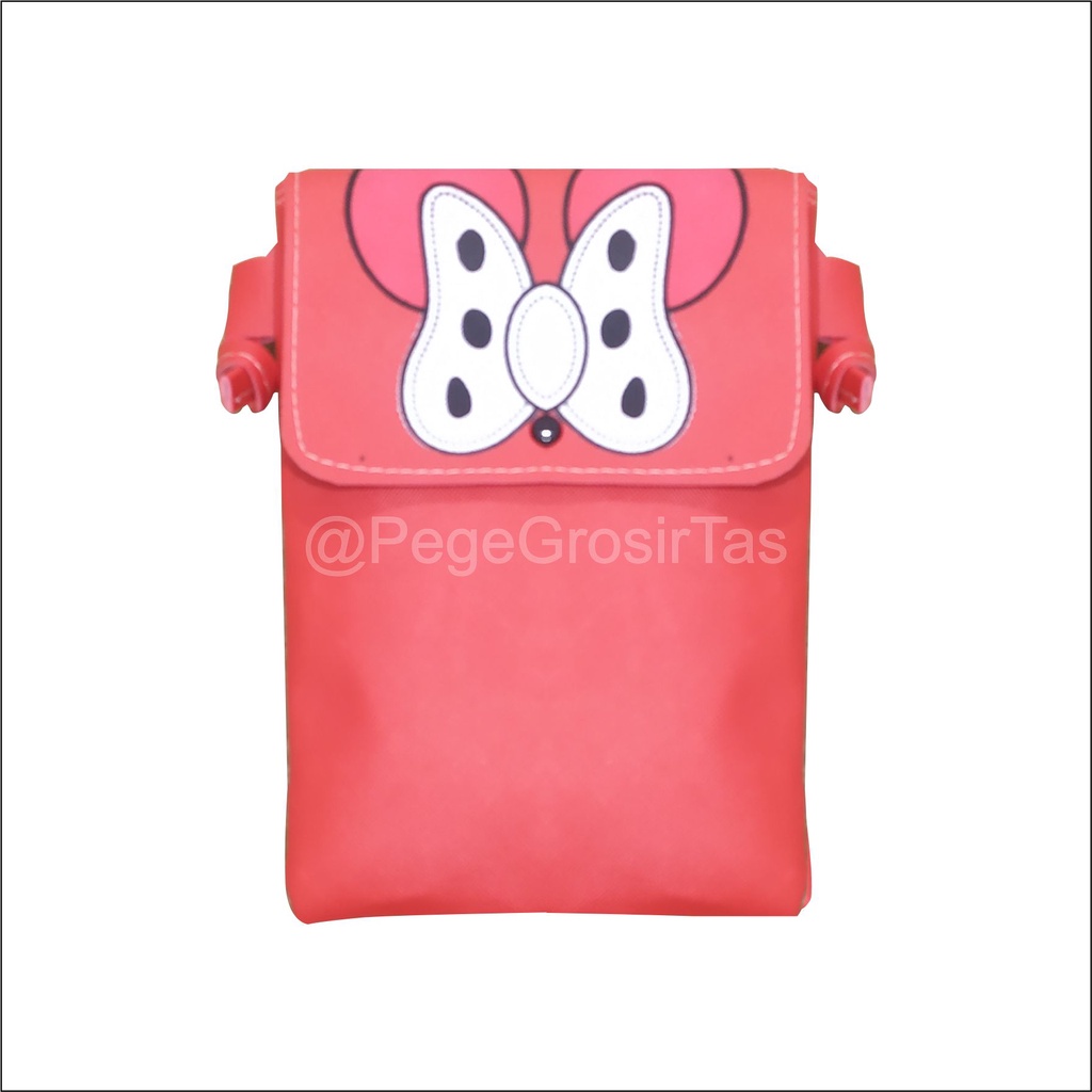 Pege 8836 - Tas Selempang Wanita Model Simpel Kasual Cocok Untuk Sehari Hari Motif Karakter