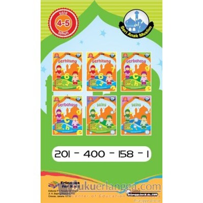 BEST SELLER PAKET ANAK MUSLIM USIA 4-5 & 5-6 TAHUN - ERLANGGA FOR KIDS