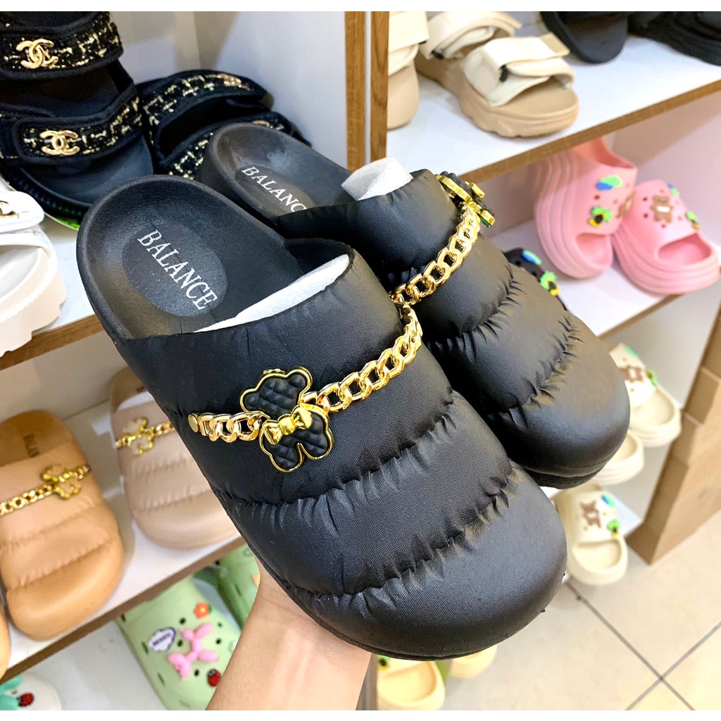 KOAKI Sendal Jelly Balance Import Wanita Tertutup, Jelly Non Slip