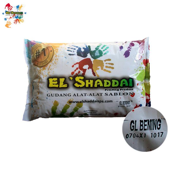 

Pasta Rubber clear transparan GL bening tinta sablon manua