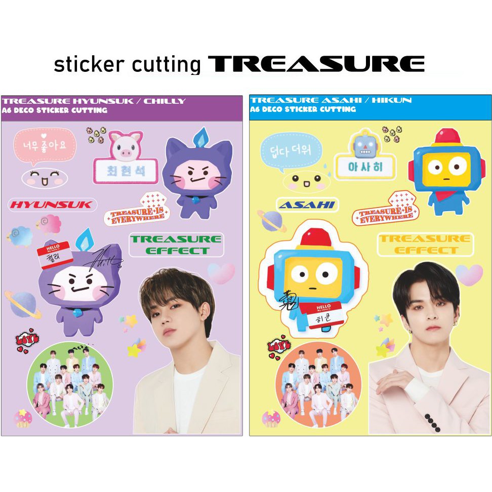 Sticker TREASURE and TRUZ cutting