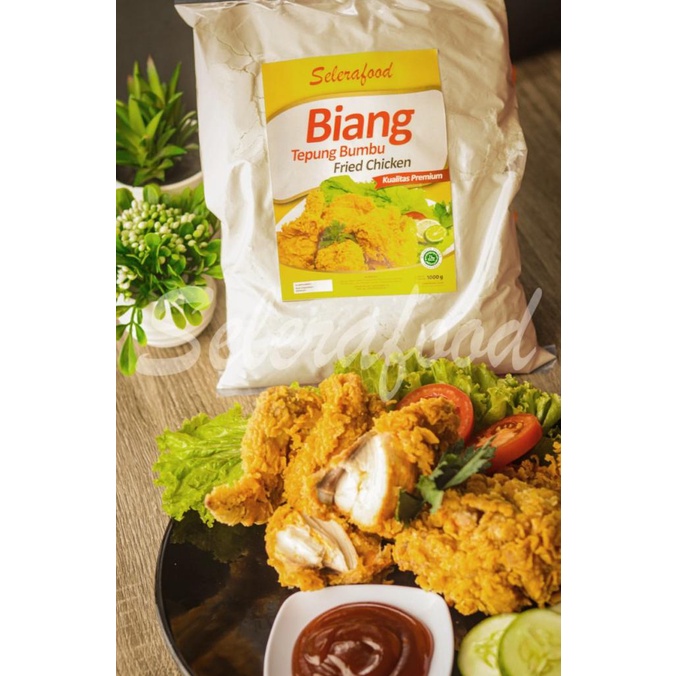 

TERMURAH #BEBASONGKIR Biang Tepung Fried Chicken Premium Selerafood Berat 1 Kg Kode 308