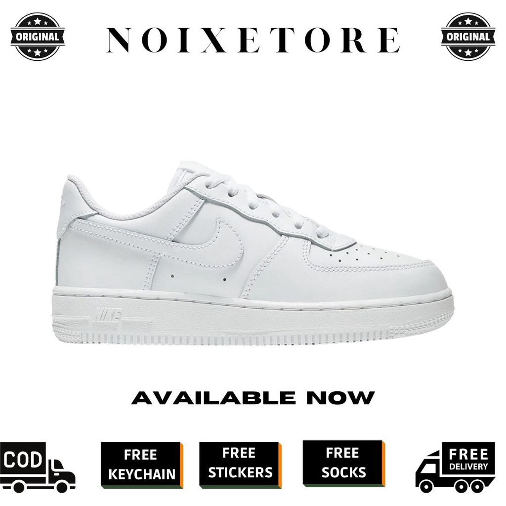 NIKE AIR FORCE 1 ALL WHITE 100% ORIGINAL